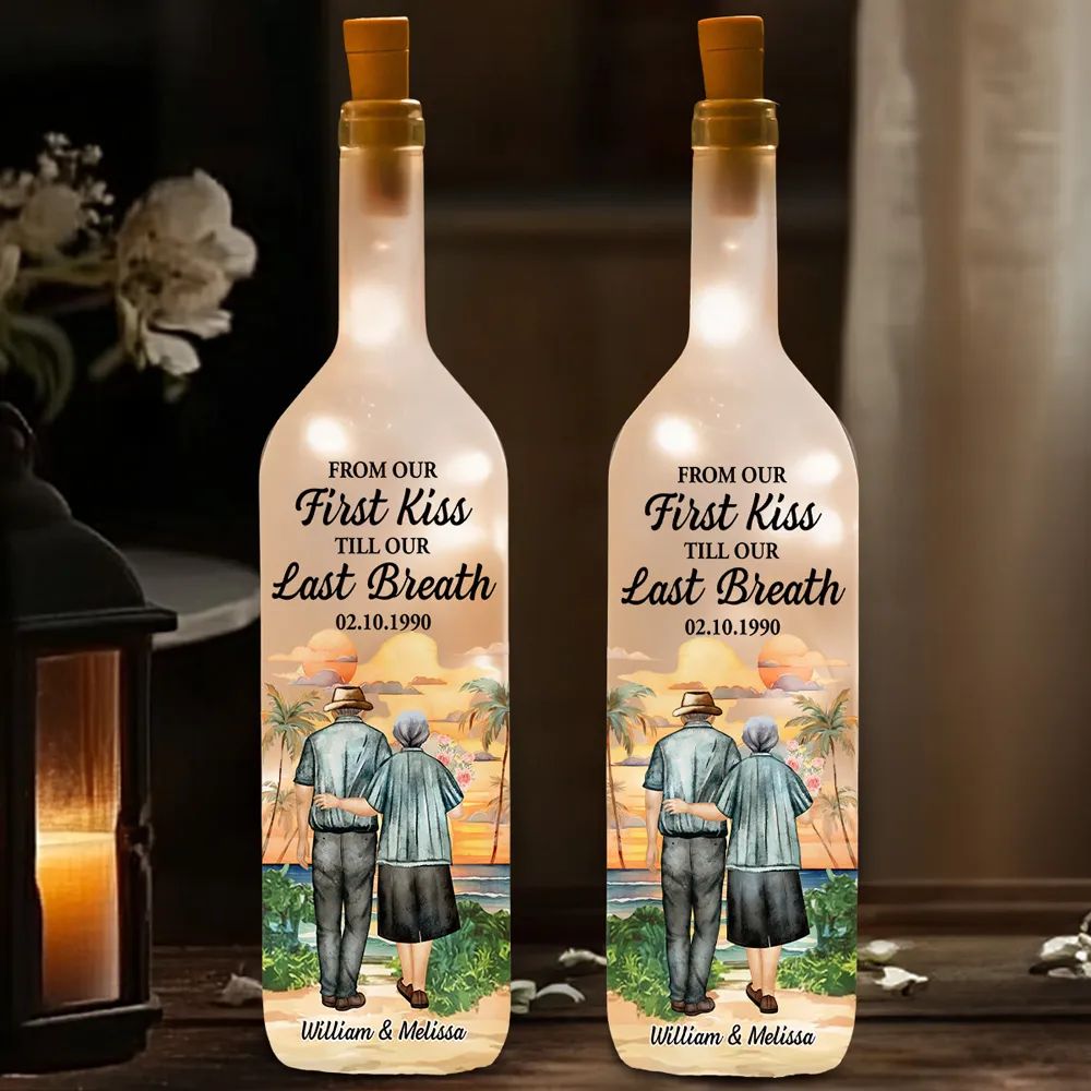 From Our First Kiss - Personalized Custom Bottle Lamp