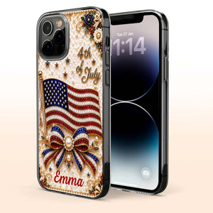 4th of July American Flag Personalized Phone Case