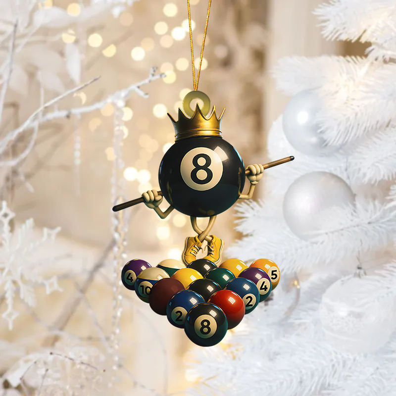 Personalized Kings Of Billiards Christmas Ornament