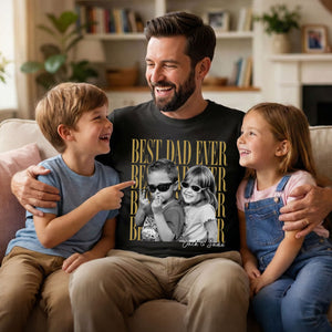 Custom Vintage Photo Personalized Shirt for Dad