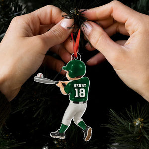 Personalized Baseball Acrylic Ornament Sports Design High Clarity Beautiful Gift