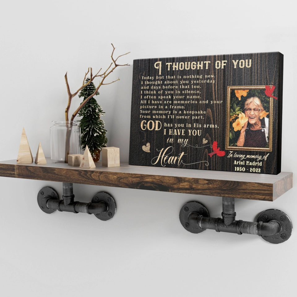 Personalized Canvas Prints, Custom Photo And Name, Memorial Gift, Sympathy Gifts, Remembrance Gifts, Remembrance Gifts