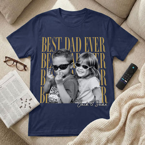 Custom Vintage Photo Personalized Shirt for Dad