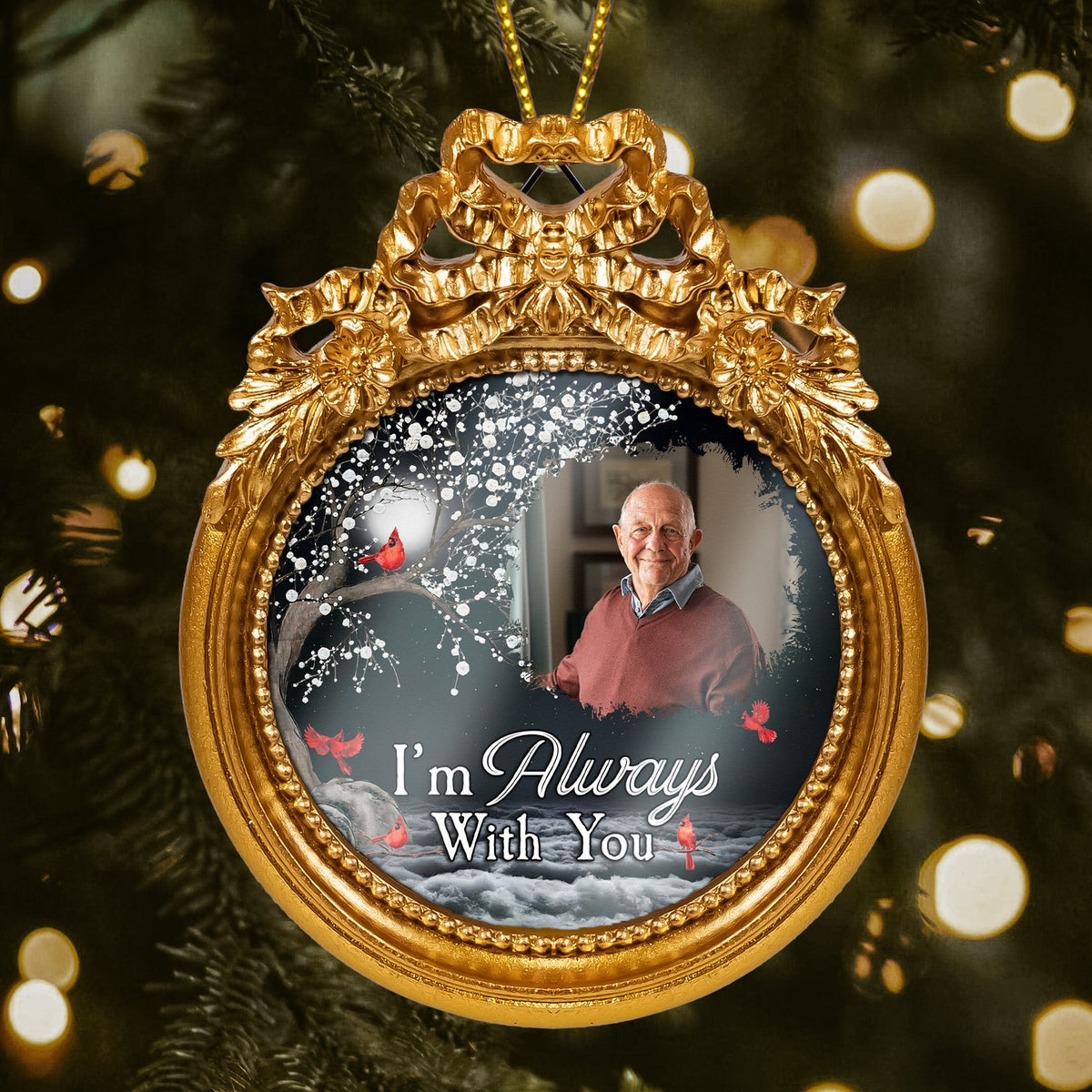 Memorial Gift I'm Always With You - Personalized Vintage Picture Frame