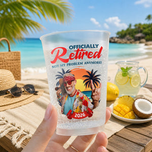Custom Photo Party Cups - Personalized Funny Retirement Gifts For Her, Him