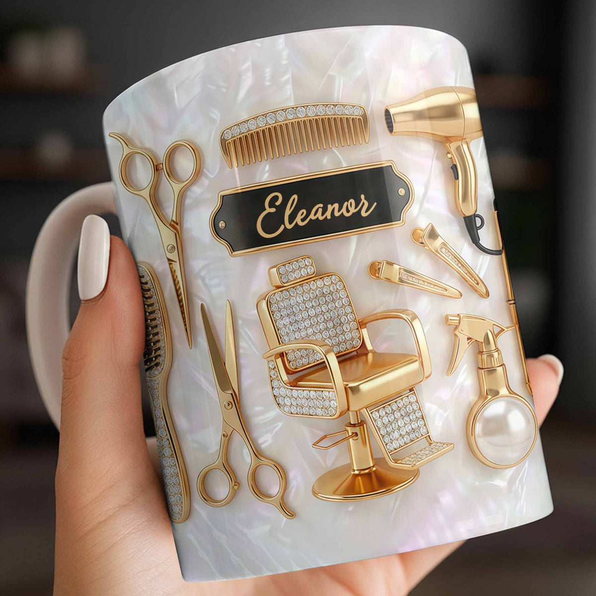 Master of Style 3D Effect Personalized Coffee Mug Gift for Hairstylist Lovers