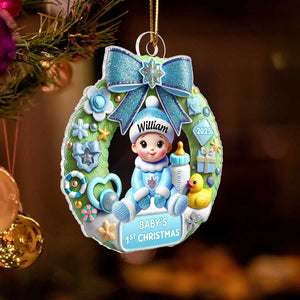 Baby's First Christmas - Personalized Ornament, Christmas Keepsake for Baby