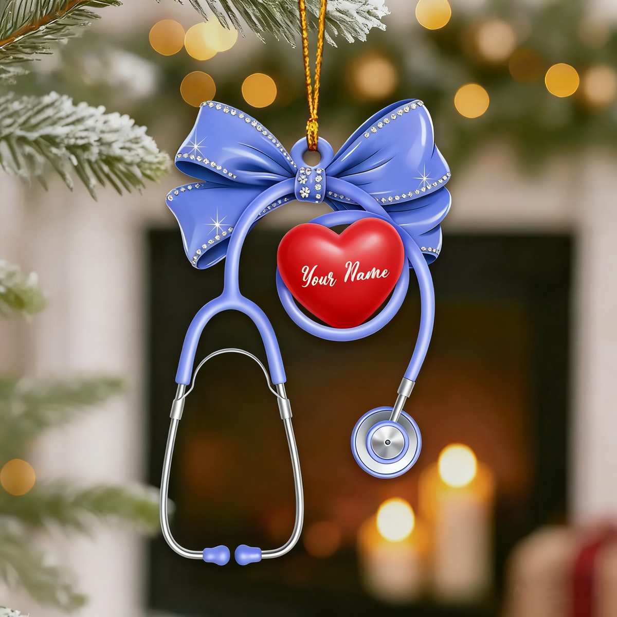 Healthcare Staff Home Decor, Christmas Ornament, Personalized Ornament