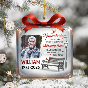 Winter Memorial - Personalized Custom Acrylic Ornament