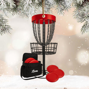 Disc Golf Home Decor, Christmas Ornament, Personalized Ornament