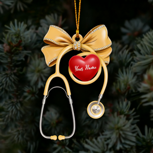 Healthcare Staff Home Decor, Christmas Ornament, Personalized Ornament