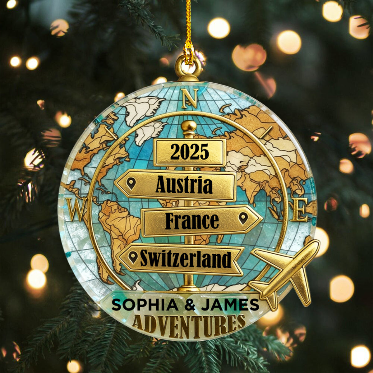 Sea Glass Destination Of All Year - Personalized Custom Shape Ornament