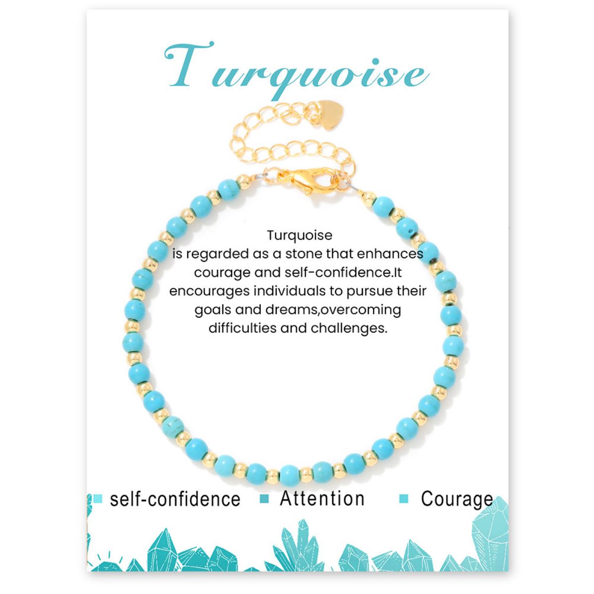 4mm healing stone beaded bracelet