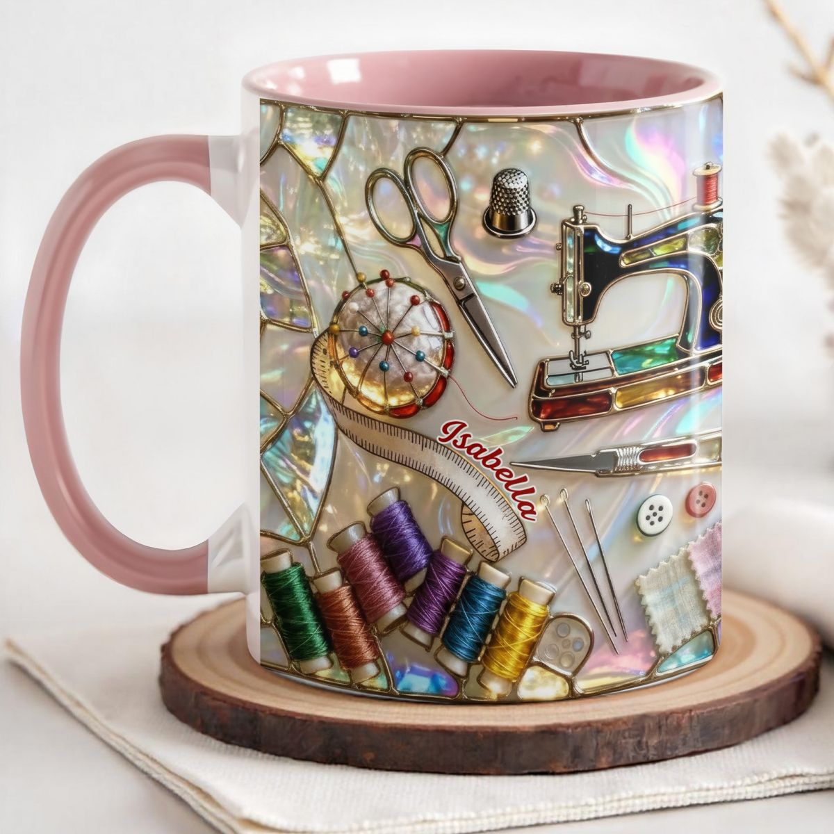 Celebrate Your Creativity Sewing-Themed Mug,Custom Accent Mug,Gift For Craft Enthusiasts