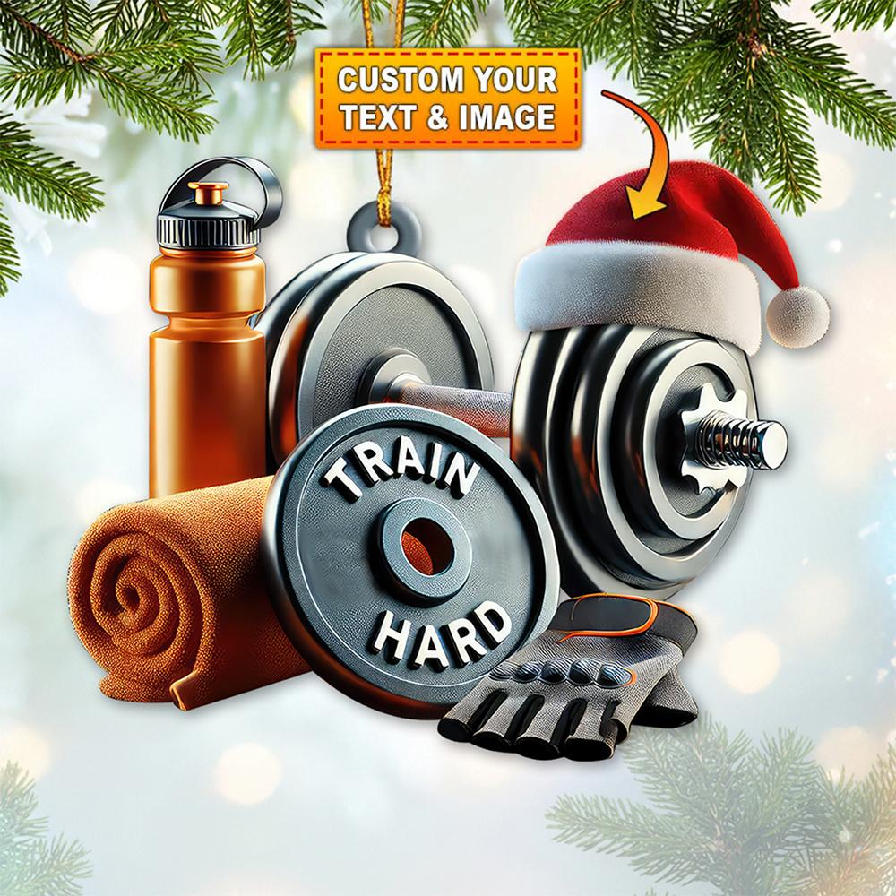 Custom Name Gym Personalized Acrylic Ornament Gymnastics Christmas Gift