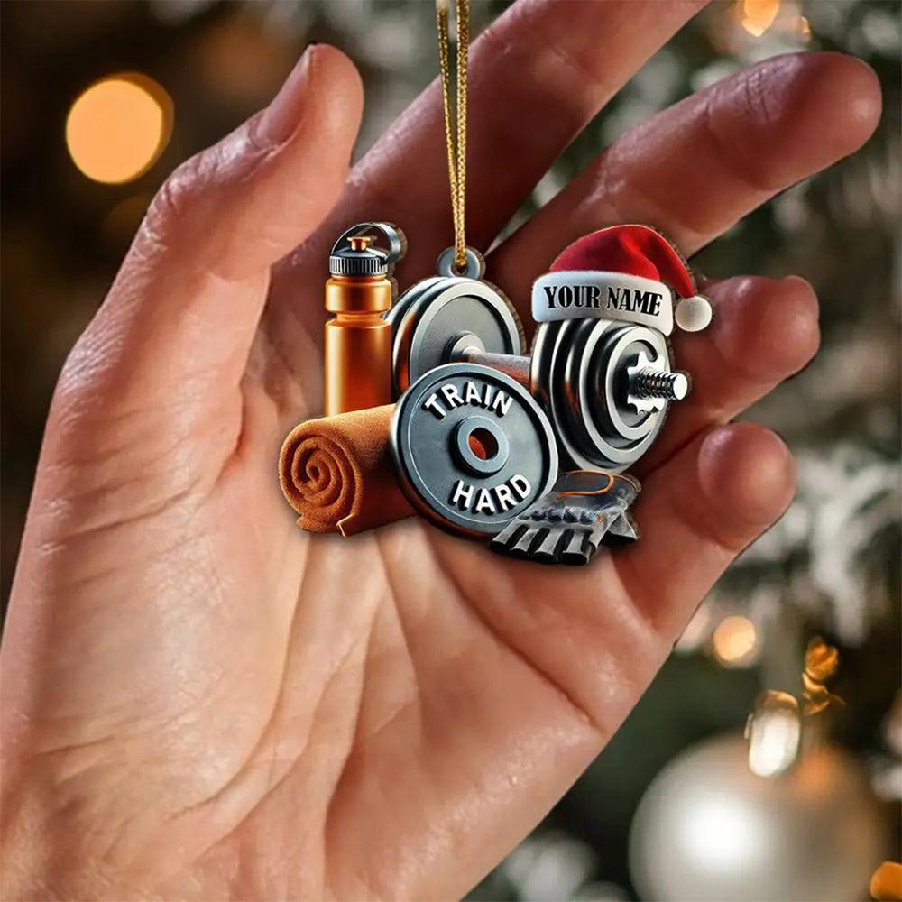 Custom Name Gym Personalized Acrylic Ornament Gymnastics Christmas Gift