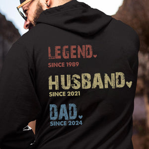 Personalized Birthday Gifts For Dad, Grandpa - Generations Of Love In One Heart Pure cotton hoodie