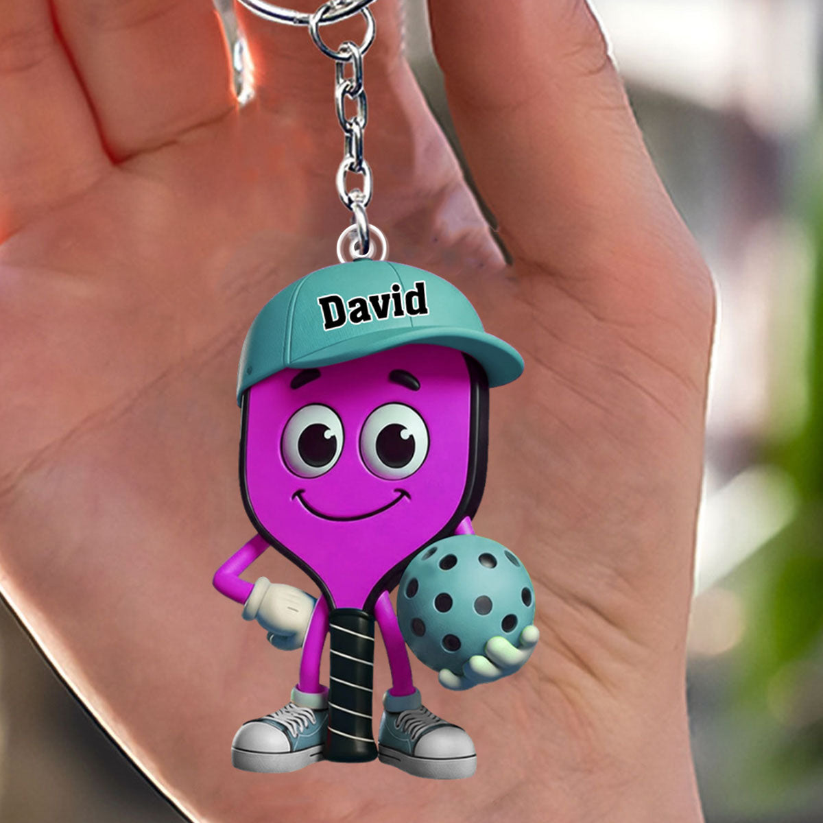 Personalized Pickleball Acrylic Keychain, Gift for pickleball lovers