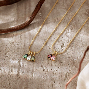 Custom Birthstone Necklace, Anniversary Family Gift for Mom, Bridal Gift for Grandma, Mothers Day Gift for Her