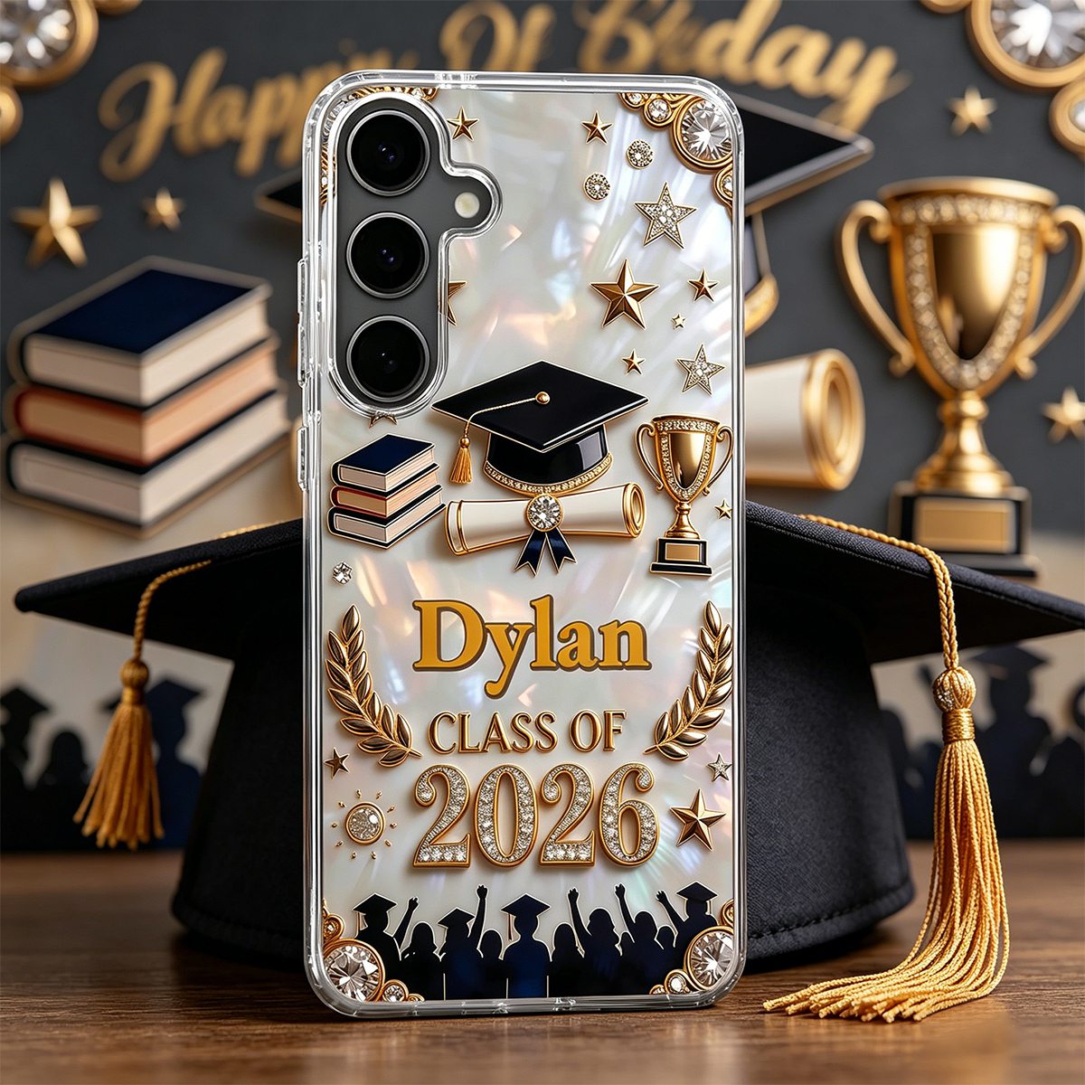 Class Of 2026,2027, Personalized Clear Phone Case, Gift For Graduates