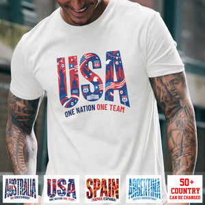Personalized Shirt With National Soccer Teams & Countries