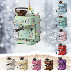 Personalized Custom Coffee Grinder Ornament: Barista Gift, Christmas Tree Decor