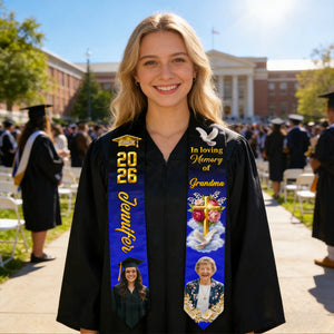 Always On My Mind - Personalized Custom Graduation Stole