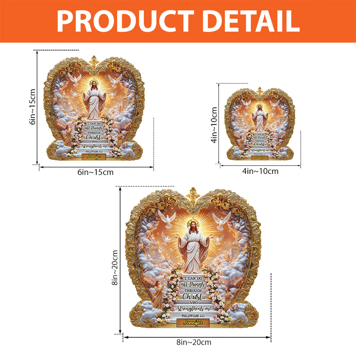 I Can Do All Things - Personalized Christian Custom Shaped Acrylic Plaque