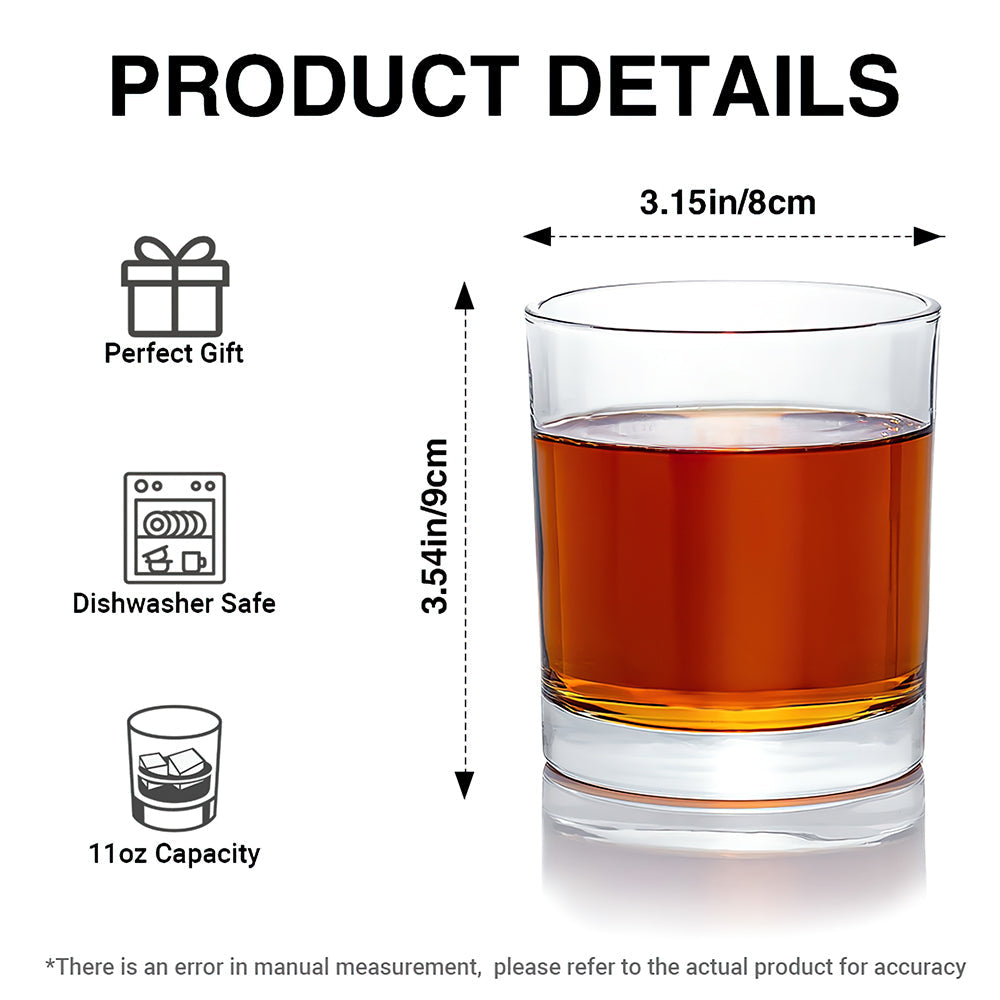 Personalized Drinking Glass – "Power Fist" Design – A Cool Gift For Dad