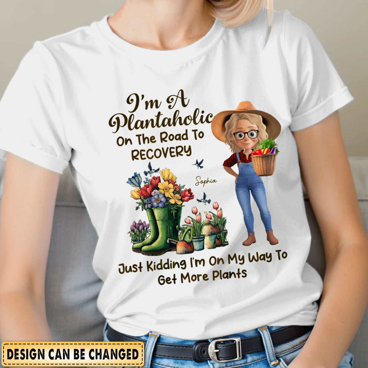 I'm A Plantaholic On The Road To Recovery - Personalized T Shirt