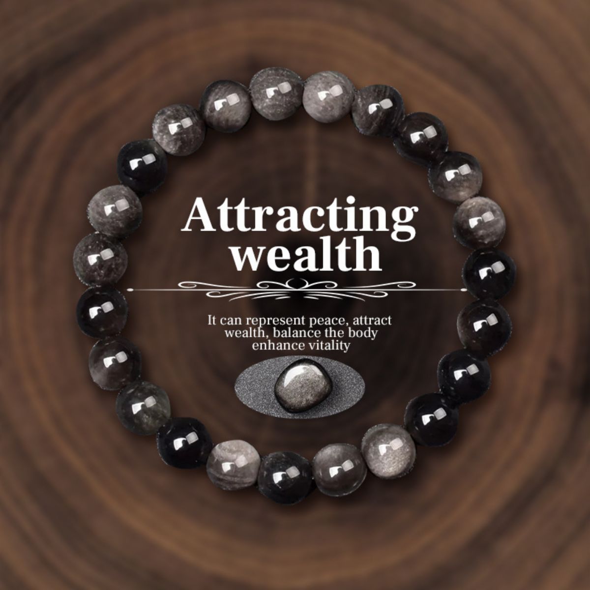 Fashion Natural Stone Beaded Bracelets Healing Stone Bracelet Energy Jewelry Gifts