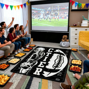 Custom Football Blanket With Name And Number