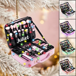 Personalize Makeup Crylic Christmas Ornament, Custom Name Acrylic Ornament