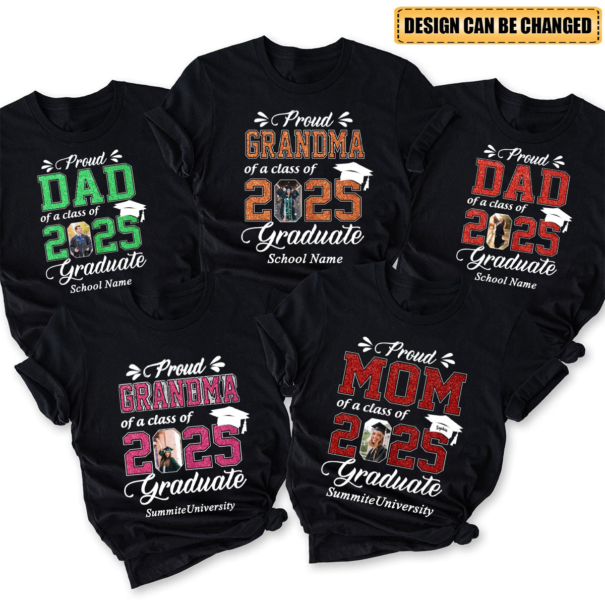 Personalized Graduation Shirts Class of 2025 Family Gifts For Family Member Graduation Shirt Proud Family