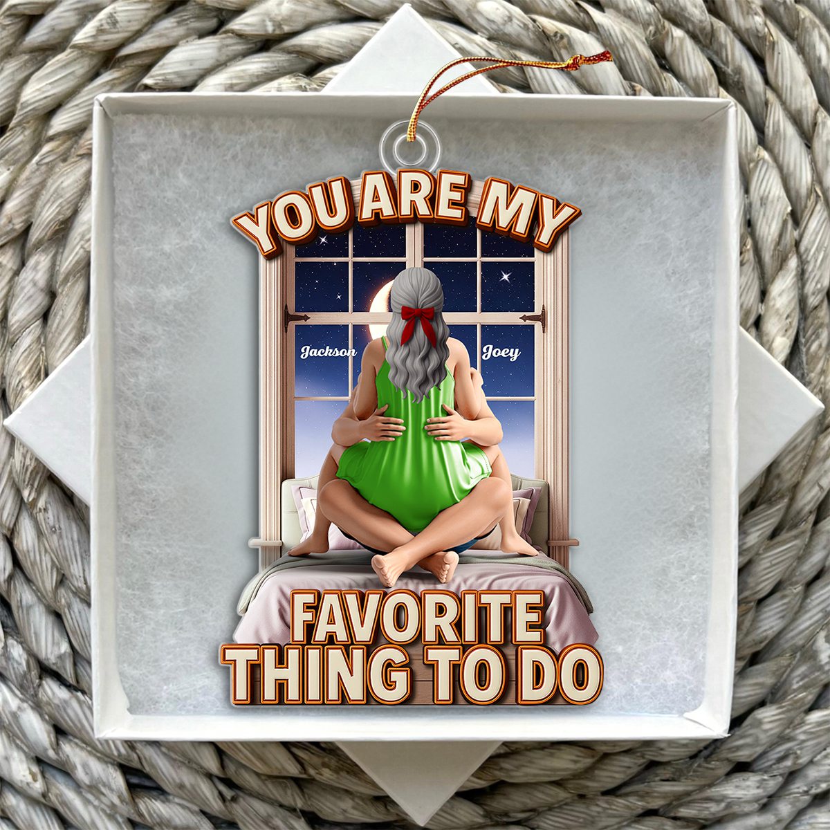 Naughty Couple - Personalized Acrylic Ornament Gifts For Couples