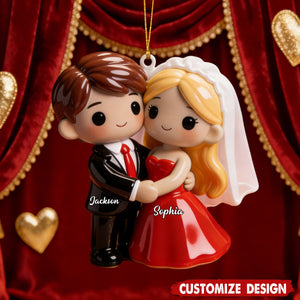 Personalized Couple Ornament for Valentine‘s Day - Engrave Your Promise