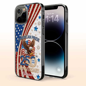 Personalized "American Pride" Clear Phone Case – Anniversary Gift For Patriots