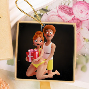 Personalized Playful Couple Acrylic Ornament Gifts For Couples
