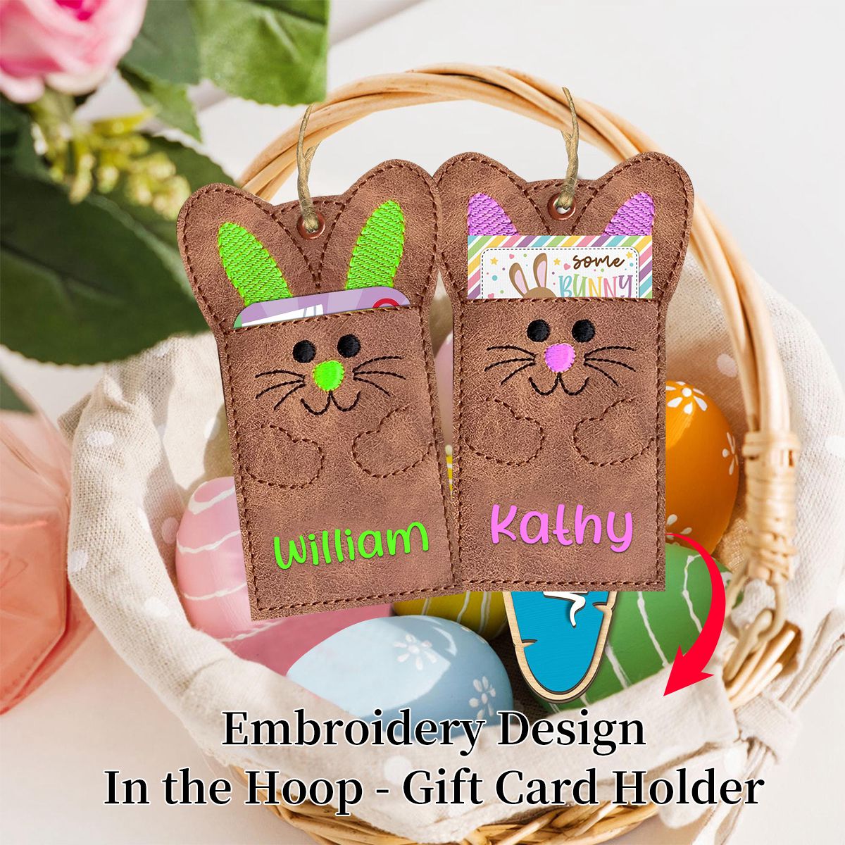 Personalized Easter Gift Card Holders, Personalized Gift Card Holders, Easter Basket Filler