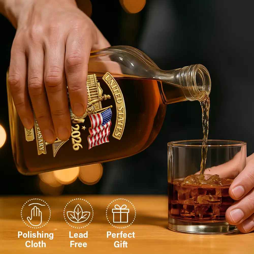 Personalized 250th Anniversary Whiskey Bottle – Patriotic Gift