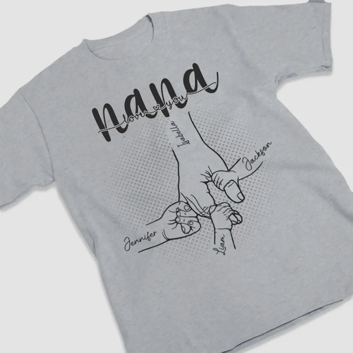 Custom Unisex T-shirt, - Personalized Mother's Day Birthday Gifts For Mom, Grandma