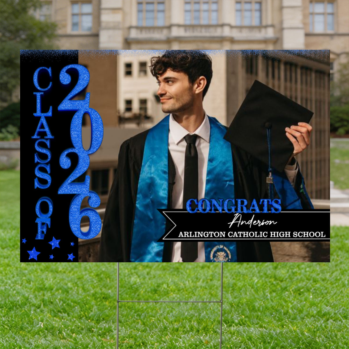 Class of 2026 Lawn Sign – Personalized Graduation Yard Decoration
