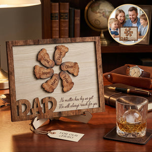 Heartfelt Gift – Personalized Custom Wooden Plaque "Always Reach For You"