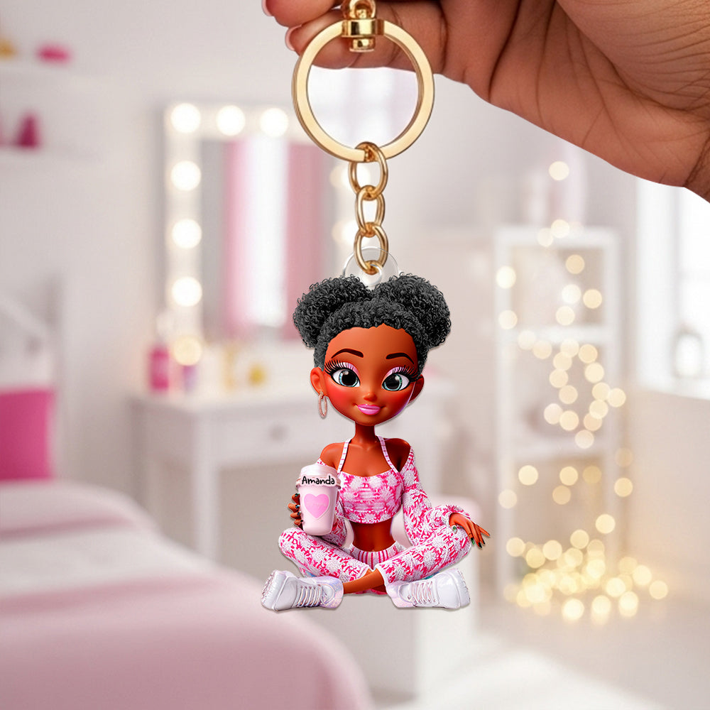 Adorable Doll Acrylic Keychain - Personalized Gifts For Her