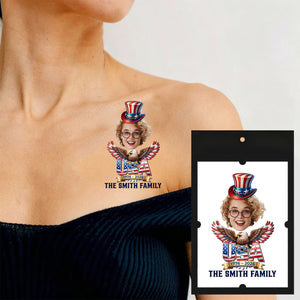 Custom Party Tattoo- Personalized America 250th Anniversary Gifts For Mom, Dad, Brother, Sister, Kids
