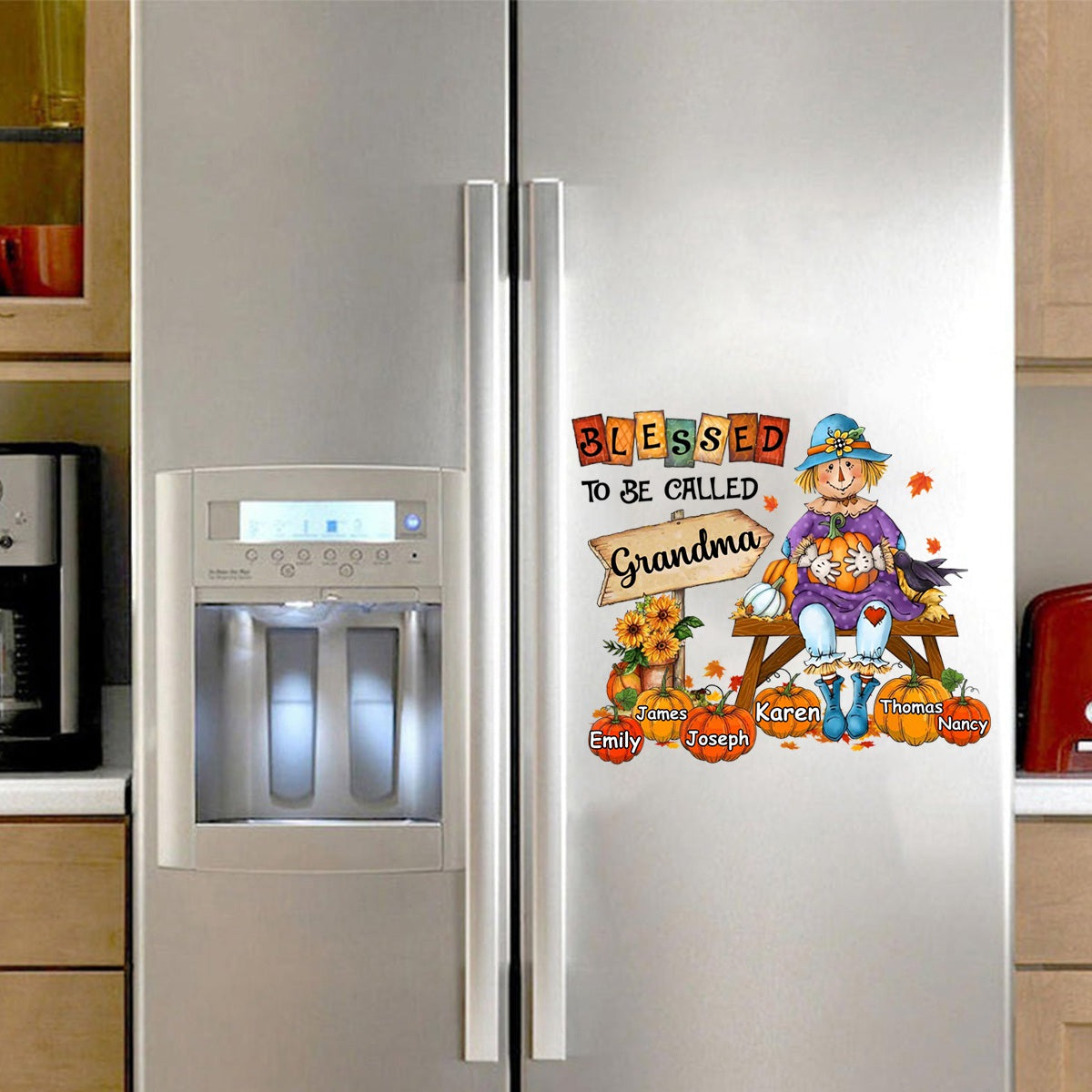 Personalized Gift For Grandma Blessed To Be Called Grandma Fall Decal