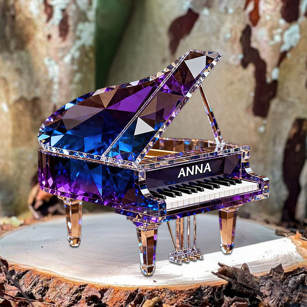 Customized Piano Crystal Effect Acrylic Plaque, Pianist Gift,Personalized Piano Music Theme Decor