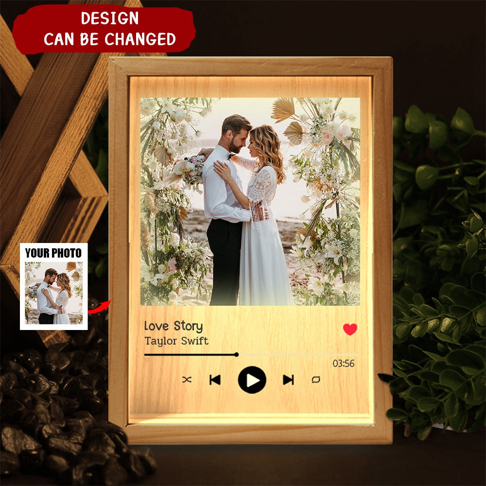Favorite Song Title - Personalized Photo Frame Light Box