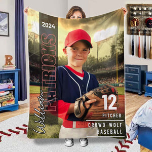 Any Sport, Name, Postion, Number, Team.... Personalized Sport-lover Blanket