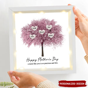 Personalized Family Tree Of Life With Heart Names For Mother's Day